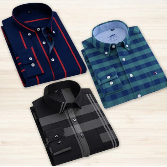 Pack of 3 Check Shirts