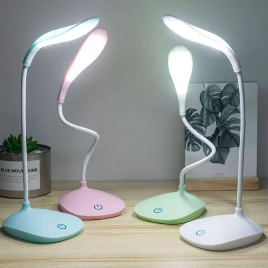 Battery Operated Table Lamp for Study LED Light, Touch Control Eye Caring, Desk Lamp for Work From Home, Portable Reading Light (Assorted Color, Plastic, Pack of 1)##8